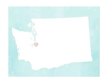 Cute Washington Map