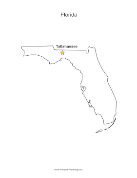 Florida Capital Map