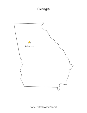 Georgia Capital Map
