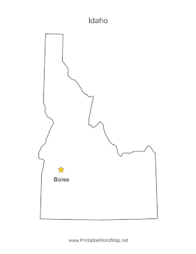 Idaho Capital Map