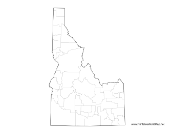 Idaho County Map