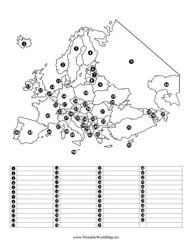 Identify European Countries