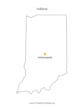 Indiana Capital Map