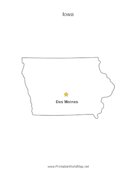 Iowa Capital Map