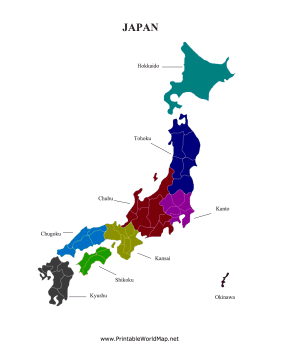 Japan map