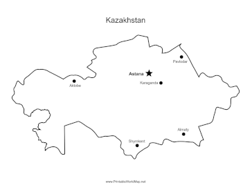 Kazakhstan Major Cities