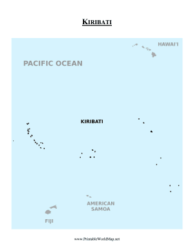 Kiribati Map