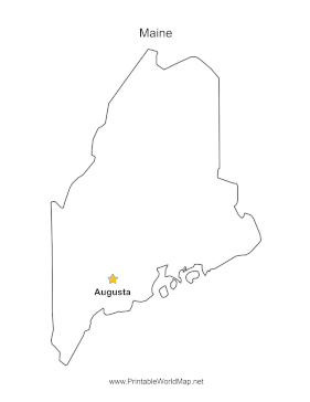 Maine Capital Map