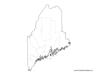 Maine County Map