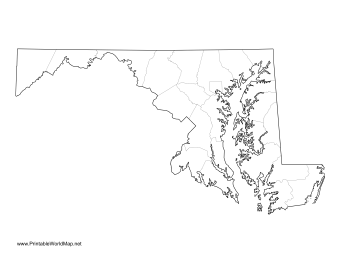 Maryland County Map