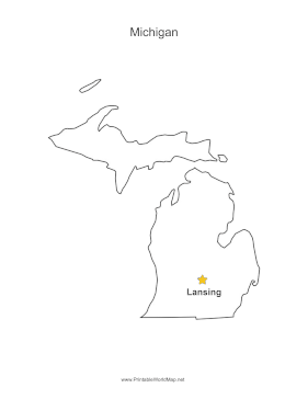 Michigan Capital Map