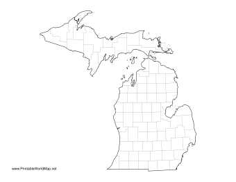 Michigan County Map