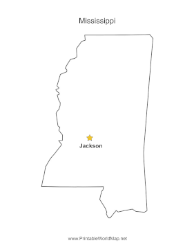 Mississippi Capital Map