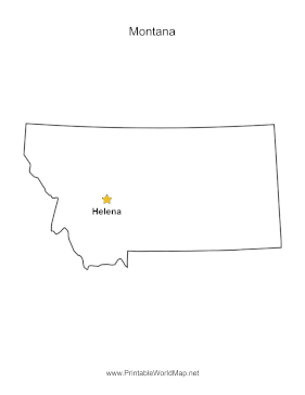 Montana Capital Map