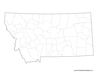 Montana County Map