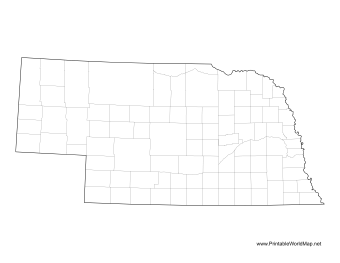 Nebraska County Map