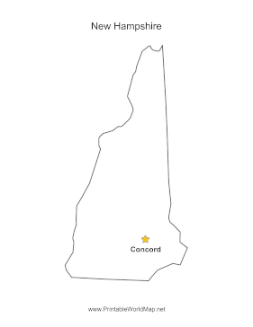 New Hampshire Capital Map