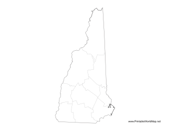 New Hampshire County Map