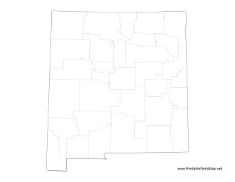 New Mexico County Map