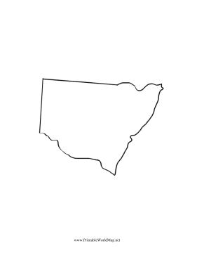New South Wales Map Blank