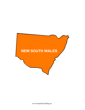 New South Wales Map Color