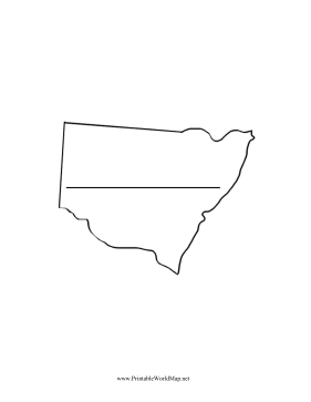 New South Wales Map Fill In