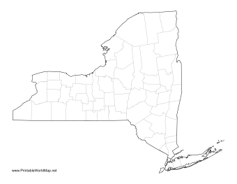 New York County Map