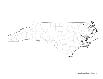 North Carolina County Map