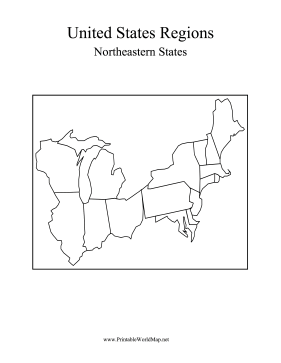 Northeast States Map