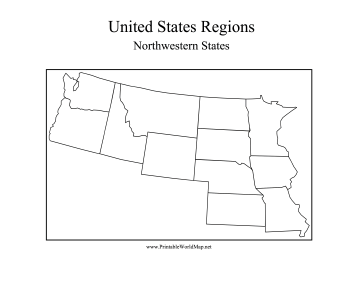 Northwest States Map