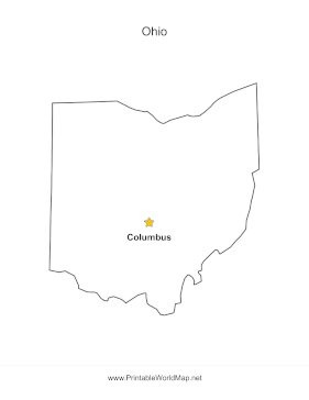 Ohio Capital Map