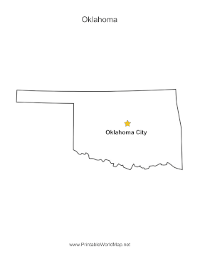 Oklahoma Capital Map