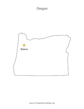 Oregon Capital Map