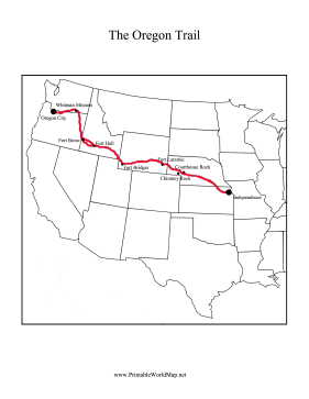 Oregon Trail Map