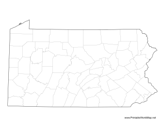 Pennsylvania County Map