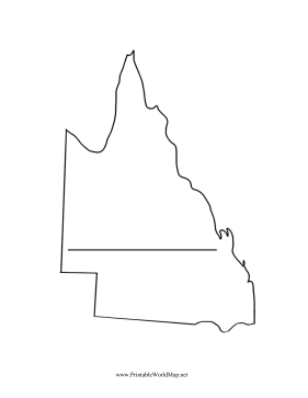 Queensland Map Fill In