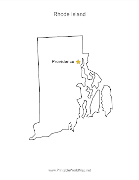 Rhode Island Capital Map