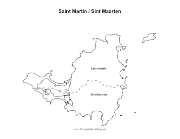 Saint Martin Sint Maarten Map