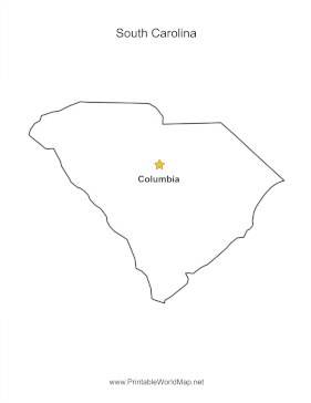 South Carolina Capital Map