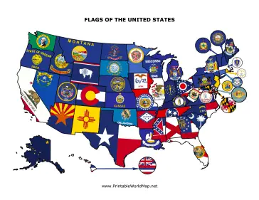 State Flag map