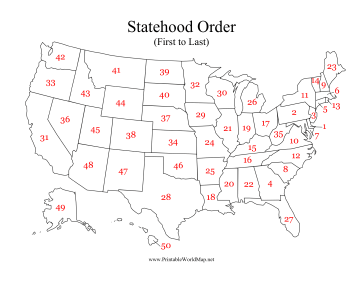Statehood Order Map