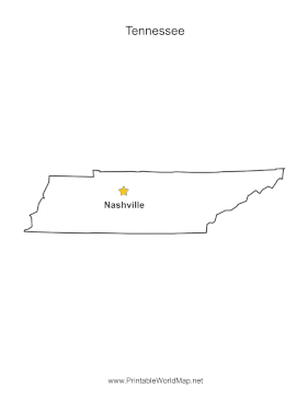 Tennessee Capital Map