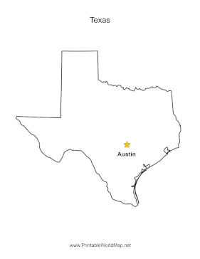 Texas Capital Map