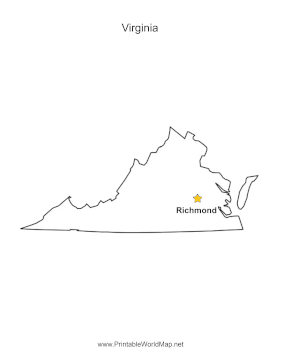 Virginia Capital Map