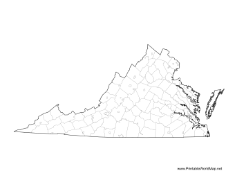 Virginia County Map