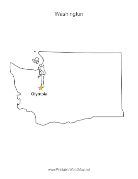 Washington Capital Map
