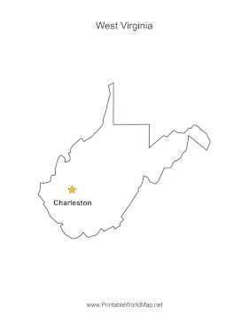 West Virginia Capital Map
