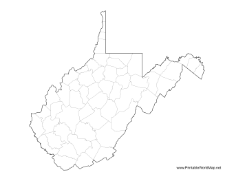 West Virginia County Map