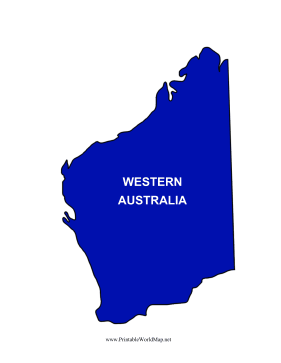Western Australia Map Color