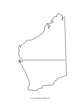 Western Australia Map Fill In